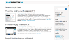 Desktop Screenshot of blog.bibliotek.dk