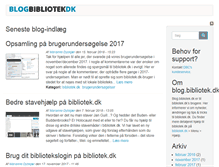 Tablet Screenshot of blog.bibliotek.dk